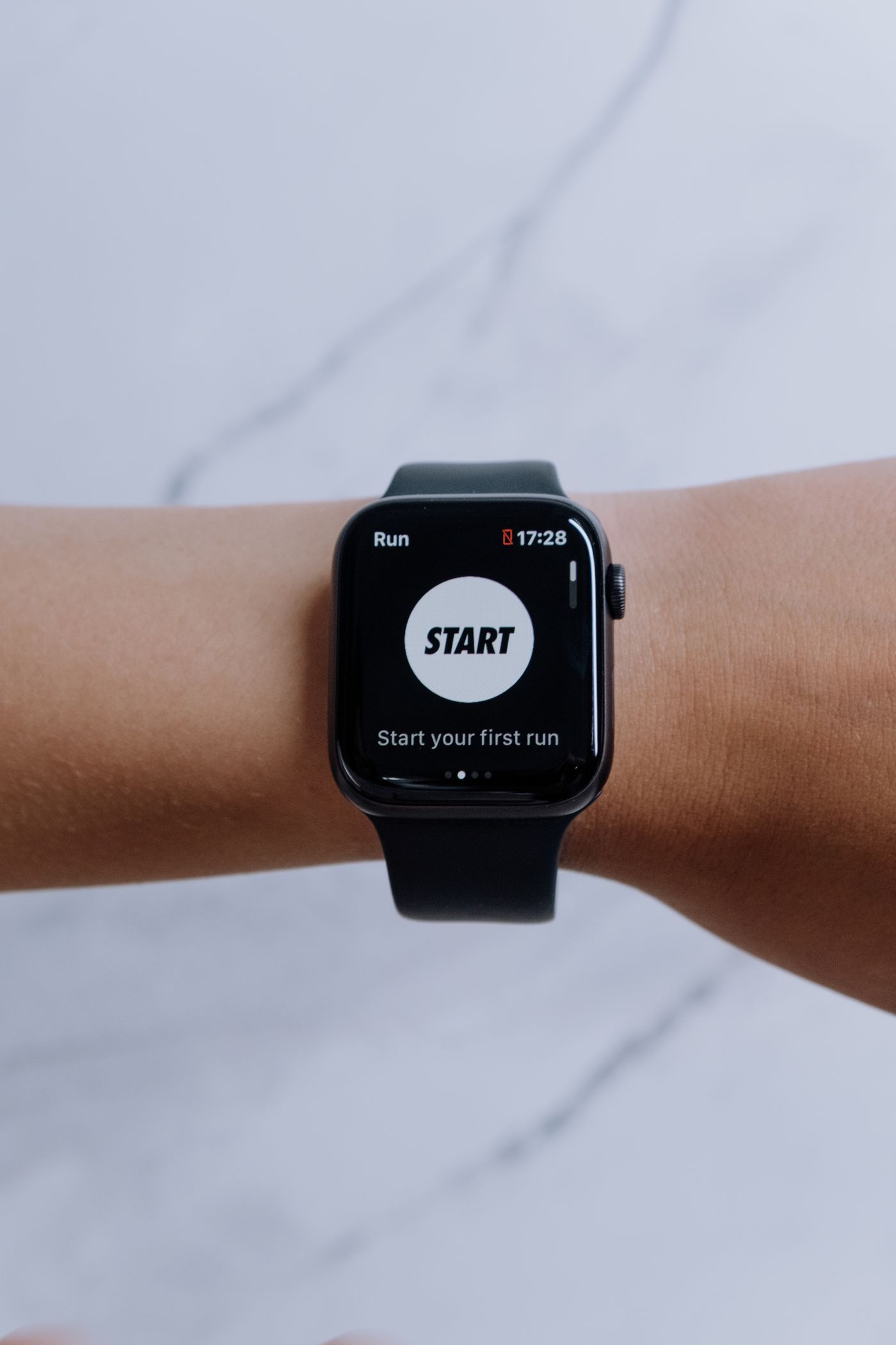 Smartwatch am Handgelenk